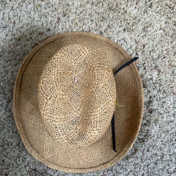 Stetson Roadrunner Straw Hat Western Style Hatband & Interior Band Brown - Picture 2 of 7
